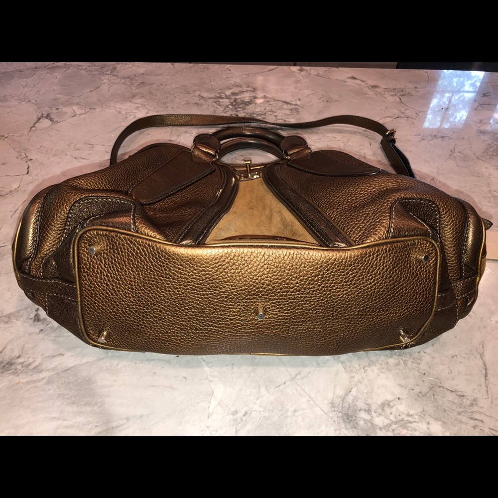 Burberry Prorsum Medium Suede Bowling Bag - Picture 5 of 8
